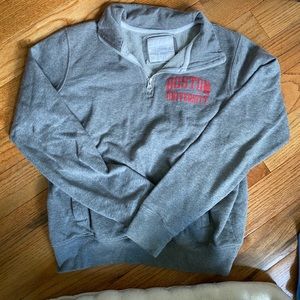 Boston University quarter zip